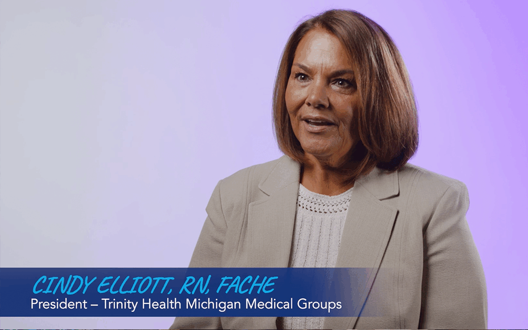 An image of Cindy Elliott, President of Trinity Health